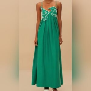 Commense Green Maxi Dress NWT